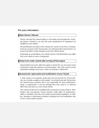 toyota 4runner 2011 owners manual